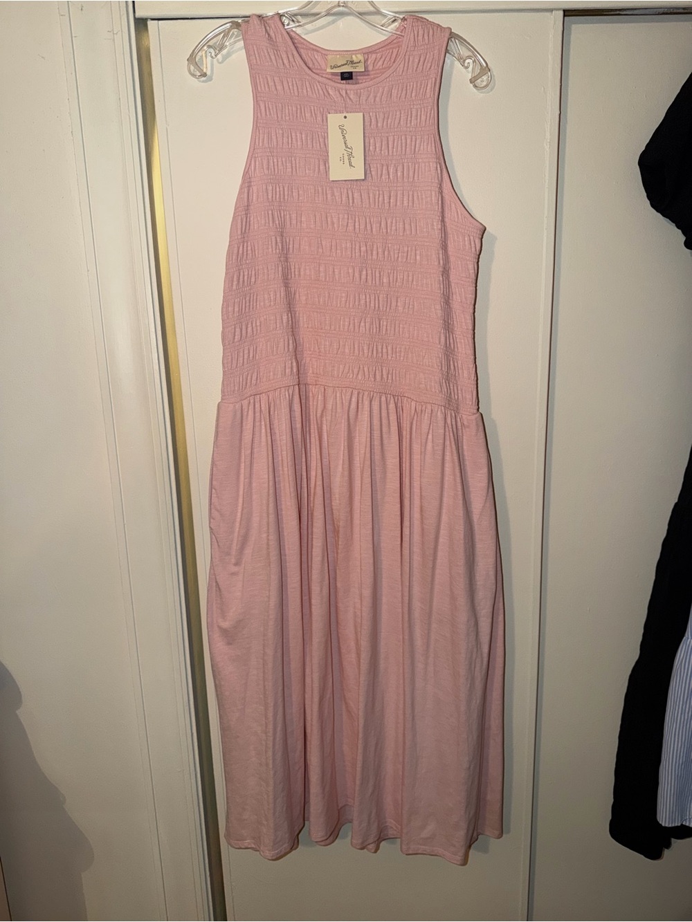 Universal Thread Light Pink Smocked Tank Maxi Dress
